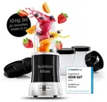 Produktbild: GOURMETmaxx Standmixer Smoothie Maker & Standmixer 11tlg. Set - 1000W & 22.000 U/min, 1000 W, Elektrischer Mixer 700ml, Blender inkl. To-Go Becher & 2 Klingen
