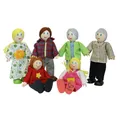 Produktbild: Hape E3500 - Puppenfamilie, helle Haut aus Holz / Stoff NEU