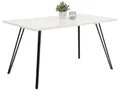 Produktbild: Esstisch Jennifer 116208, V-förmiges Metallgestell, 140 x 80 x 76 cm - B