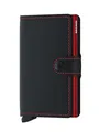 Produktbild: Secrid Kartenetui Miniwallet mit RFID-Schutz in der Farbe Black & Red in der Größe 6,5x10,2x2,1 cm, MM-Black & Red