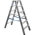 Produktbild: Krause Alu-Stufendoppelleiter, ohne Rollen (Gerüst, 130 cm) (124739)