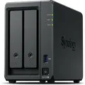Produktbild: Synology DiskStation DS725+ NAS & Speicherserver Ryzen Embedded R1600 4 GB DDR4 0 TB Schwarz
