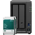 Produktbild: Synology DS725+ 24TB Plus HDD NAS-Bundle NAS inkl. 2x 12TB Synology Plus 3.5 Zoll SATA Festplatte