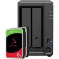 Produktbild: Synology DS725+ 16TB Seagate IronWolf NAS-Bundle NAS inkl. 2x 8TB Seagate IronWolf 3.5 Zoll SATA Festplatte