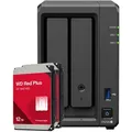 Produktbild: Synology DS725+ 24TB WD Red Plus NAS-Bundle NAS inkl. 2x 12TB WD Red Plus 3.5 Zoll SATA Festplatte