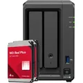 Produktbild: Synology DS725+ 8TB WD Red Plus NAS-Bundle NAS inkl. 2x 4TB WD Red Plus 3.5 Zoll SATA Festplatte