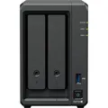 Produktbild: Synology NAS DiskStation DS725+, 1GbE und 2.5GbE LAN, 2 Bay, 4GB DDR4 RAM, AMD Ryzen R1600, 2 NVMe Steckplätze
