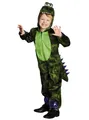 Produktbild: Grüner Drache Kostüm, Overall Junpsuit Größe 128 - Cooles und gleichzeitig