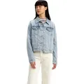 Produktbild: Stylische Damen-Sportjacke Blau im Used-Look mit praktischen Taschen - Blau - S