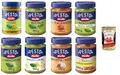 Produktbild: Sugo Pesto Megapack 8x 190g, genovese, senz'aglio, mediterraneo, alla calabrese, limone, pistacchio, rucola, ricortta e noci, Glutine frei + Italian gourmet polpa 400g