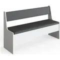 Produktbild: Vicco Esszimmer-Bank Roman, 136 x 42 cm, Weiß/Anthrazit - Weiß