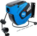 Produktbild: BGS 15 m Stromkabel Aufroller Kabeltrommel Automatik Kabel Kabelaufroller 230 V