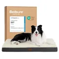 Produktbild: BEDSURE orthopädisches Hundebett Grosse Hunde - 91x69x7.6cm Hundekissen flauschig Hundematte waschbar Hundematratze in grau für große Hunde