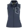 Produktbild: Blue Wave Softshellweste Damen Weste Kira mit Stehkragen - Leichte Outdoor-Weste atmungsaktiv blau 42