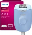 Produktbild: Philips Epilierer Series 4000, Aufsätze: 2 St., kompakter Epilierer mit Kabel und LED-Licht, inkl. Massageaufsatz