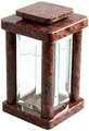 Produktbild: KOKA Grab-Lampe Granit Vanga Friedhofs-Laterne Grab-Schmuck Glas Garb-Licht modern