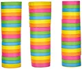 Produktbild: Boland 42026 - Luftschlangen Regenbogen, 3 Stück, Länge je 400 cm, Mehrfarbig, Bunt, Karneval, Geburtstag, Dekoration, Disco, Kindergeburtstag, Kindergarten, Gartenparty, Mottoparty