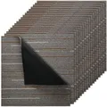 Produktbild: VEVOR Teppichfliesen 609,6 x 609,6 x 6 mm, 24er-Pack, modularer Teppichboden mit Fläche von 9 m², Teppich Bodenbelag, einfacher DIY-Austausch für Wohnzimmer und Büro, Dunkelbraun