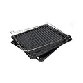 Produktbild: Bauknecht Backblech-Set, Schwarz, 17.4 x 14.7 inches, Einsetzbar in Backöfen, enthält Gitter, 445 mm x 375 mm, Bleche emailliert, Rost verchromt, Whirlpool