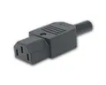 Produktbild: Maxtrack Schuko-Stecker Kaltgeräte-Kupplung IEC 320 C13 schwarz schraubbar