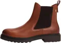 Produktbild: Tommy Hilfiger Damen Chelsea Boots Cleated aus Leder, Braun (Cinnamon Bark), 36