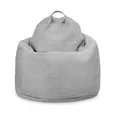 Produktbild: Ehrenkind® Sitzsack XXL aus Cord | Für Körpergrößen von ca. 140–190 cm | Bequem & ergonomisch | Weicher, abziehbarer Cordbezug | Hellgrau
