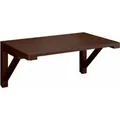 Produktbild: Relaxdays Wandklapptisch Holz Walnuss 60 cm x 40 cm 2,9 kg