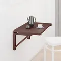 Produktbild: Relaxdays Wand-Klapptisch, Dunkelbraun, Holz, Kiefer, 2-Sitzer, 60x27x40 cm, Esszimmer, Tische, Esstische