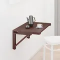 Produktbild: Relaxdays - Klapptisch Wand, Bxt: 60 X 40 Cm, Holz, Esstisch, Schreibtisch, Platzsparend Klappbar, Wandtisch Küche, Braun