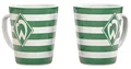 Produktbild: SV Werder Bremen Tasse Streifen Fussball