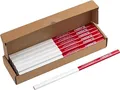 Produktbild: Meister Zimmermannsbleistift-Set 25-teilig - 240 mm Länge - Ovale Form - Mittlere Härte - Ideal zum Anzeichnen & Markieren - rot & weiß / Markierungswerkzeug / Baubleistift / 9446710