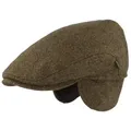 Produktbild: Breiter Schiebermütze aus Bavaria-Loden-Wolle mit Ohrenschutz grün 63