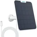 Produktbild: Reolink - 6w Solarpanel Für Akku Überwachungskamera Aussen, Usb Schnittstelle, Solar Kamera Outdoor, 360° Einstellbare Halterung, Non-stop-solarstrom(4m Kabel), Wetterfest, Weiß
