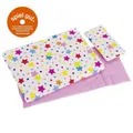 Produktbild: GOKI Puppenbettzeug Sterne für Puppenbetten Kopfkissen Oberbett Decke Bettzeug