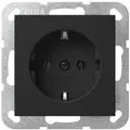 Produktbild: Gira 4188005 SCHUKO-Steckdose, 16A, 250 V~, System 55, schwarz matt