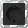 Produktbild: GIRA 4188 005 - Steckdose 16 A 250 V AC, Steckklemmen, schwarz matt