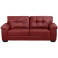 Produktbild: Vente-Unique Sofa, Rot, Leder, Uni, 3-Sitzer, 207x89x93 cm, Wohnzimmer, Sofas & Couches, Sofas