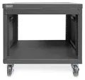 Produktbild: DIGITUS Universal 19-Zoll Equipment Rack mit Rollen, 8HE