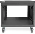 Produktbild: ASSMANN Netzwerkschrank DIGITUS Universal 19-Zoll Equipment Rack mit Rollen, 8HE
