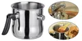 Produktbild: Haushalt International Milchtopf Milchtopf doppelwandiger Topf Simmertopf Wasserbadtopf, Edelstahl, 1,2 Liter Füllmenge, mit Flöte