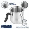 Produktbild: Milchtopf 1,2 L Edelstahl – doppelwandiger Simmertopf Milchkochtopf, robust