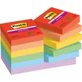 Produktbild: Post-it Haftnotizen Super Sticky Playful, bunt, 48 x 48mm, selbstklebend, 12x 90 Blatt