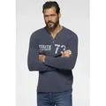 Produktbild: Henleyshirt ARIZONA, Herren, Gr. S (44/46), blau (marine, ausgewaschen), Single Jersey, Obermaterial: 100% Baumwolle, washed, normal, Rundhals, Shirts, Langarm, casual, Rundhalsausschnitt, aus Baumwolle