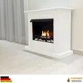 Produktbild: GELKAMIN KAMIN ETHANOLKAMIN Emily Deluxe Weiss incl. 1 L Brenner aus Edelstahl