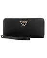 Produktbild: GUESS Damen Laurel Umlaufendem Große Geldbörse mit Reißverschluss, Clutch, Schwarz