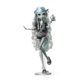 Produktbild: Monster High-Puppe Lagoona Blue in Schwarzweiß, Reel-Drama-Sammlerpuppe, Poster in Puppengröße und Lebensgröße, Horrorfilm-Design, Spielzeug und Geschenke, HKN30