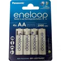 Produktbild: Panasonic Akku NiMH, Mignon, AA, HR06, 1.2V/2000mAh eneloop, Pre-charged, Retail Blister (4-Pack)