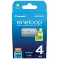 Produktbild: kQ Panasonic 4er AA eneloop Akku Set Mignon 2000mAh BK-3MCDE plastic free pack