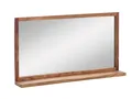 Produktbild: Bad Spiegel 105x60 mit Ablage Wandspiegel Holz Akazie hell Badmöbel Sydney