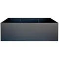 Produktbild: Herstera - Metall Pflanzkübel, Blumentopf 'cube' Rechteckig, Flach, Anthrazit, 150 X 100 X 50 Cm (l X B X H)